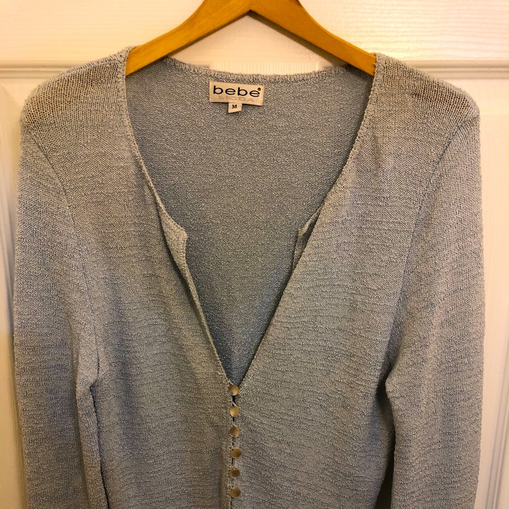 Bebe - Baby Blue Boucle cardigan
